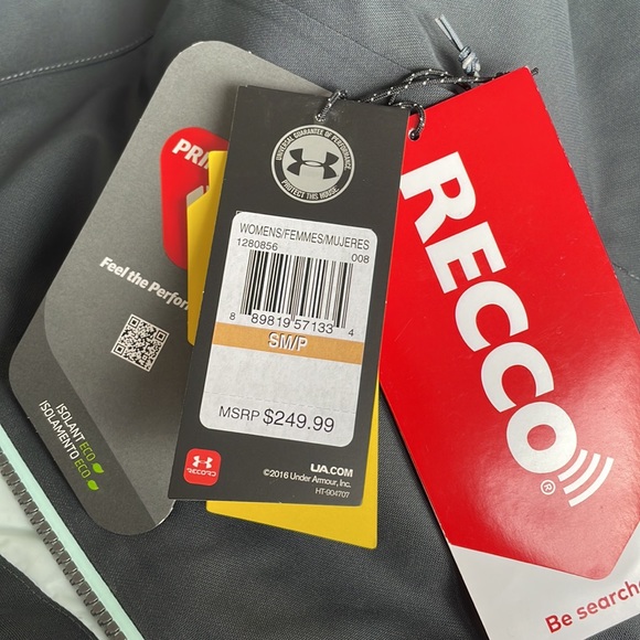 Under Armour winter / ski / snow jacket. Size SM/P. NEW (with tags). - Picture 6 of 7